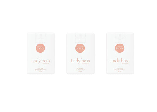 Perfume Box Lady Boss 3x20ml pocket size set Eau De Parfum bottles for her