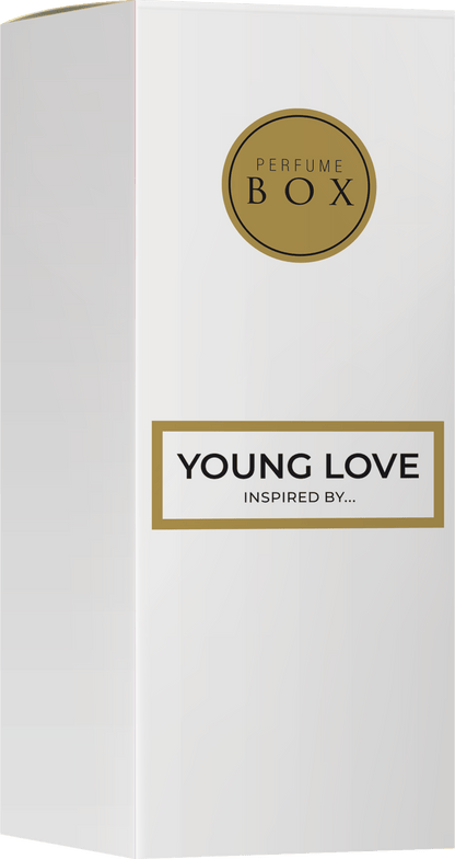 Perfume Box Young Love 50ml Eau De Parfum glass bottle for her
