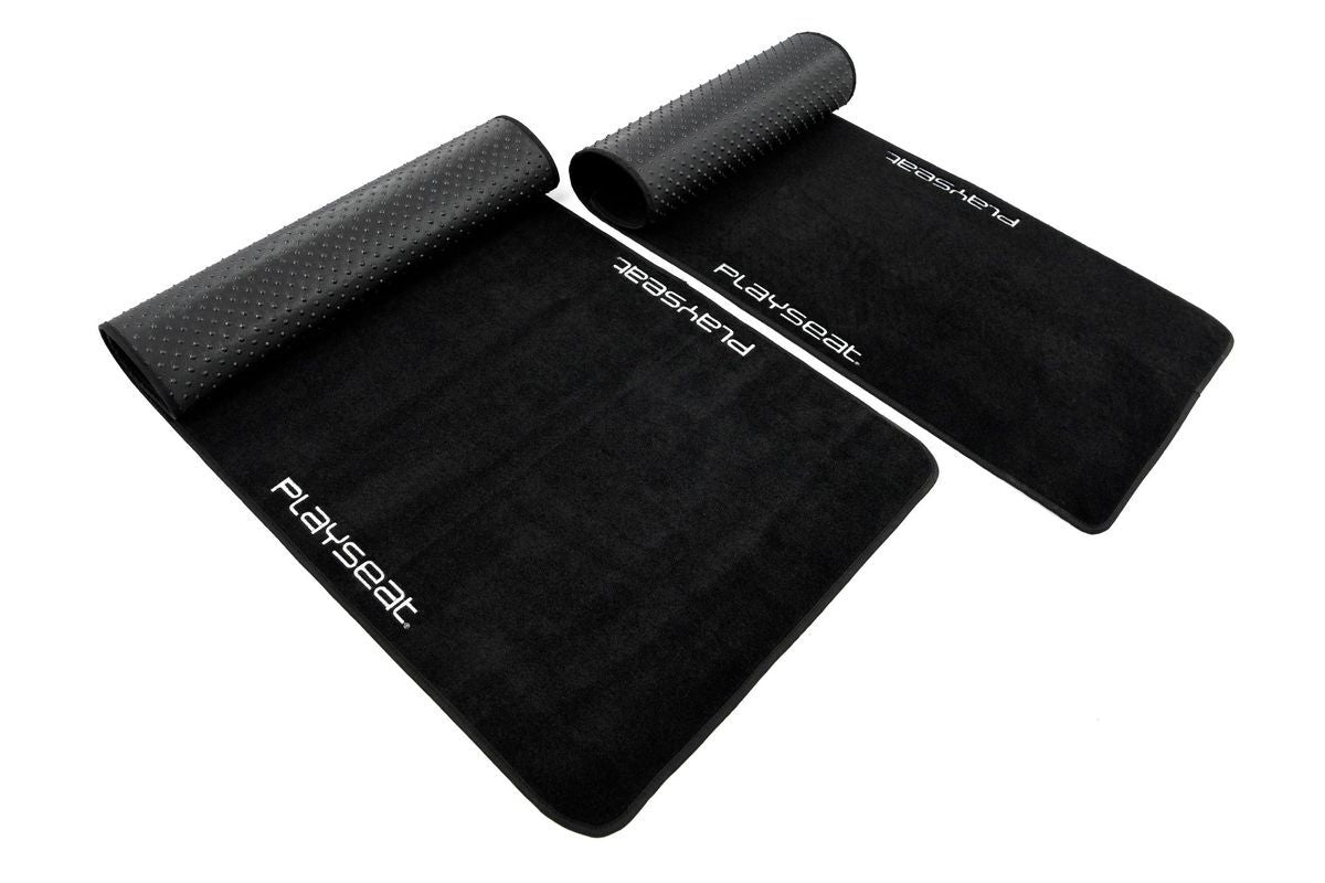 Playseat Floor Mat XL full view top profile with official logo branding