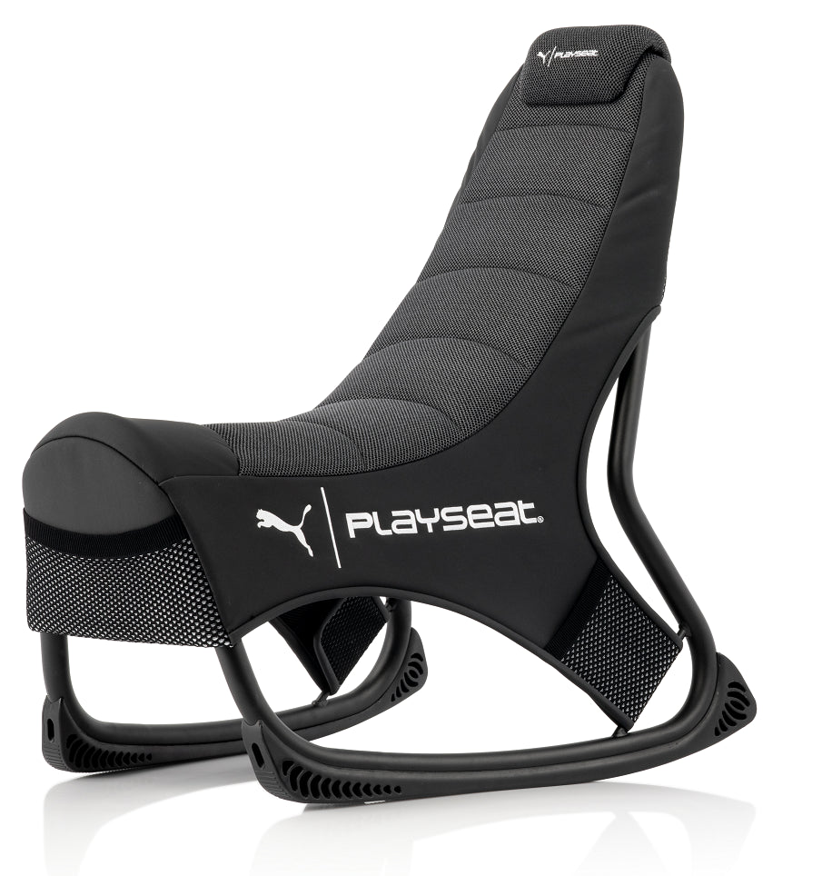 Playseat Puma active gaming chair in black front profile view