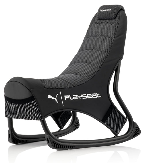 Playseat Puma active gaming chair in black front profile view