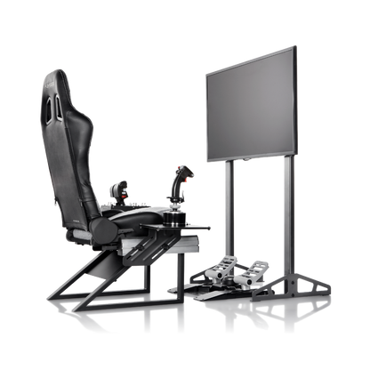 Close-up view of height and tilt adjustment slots on Playseat TV Stand PRO
