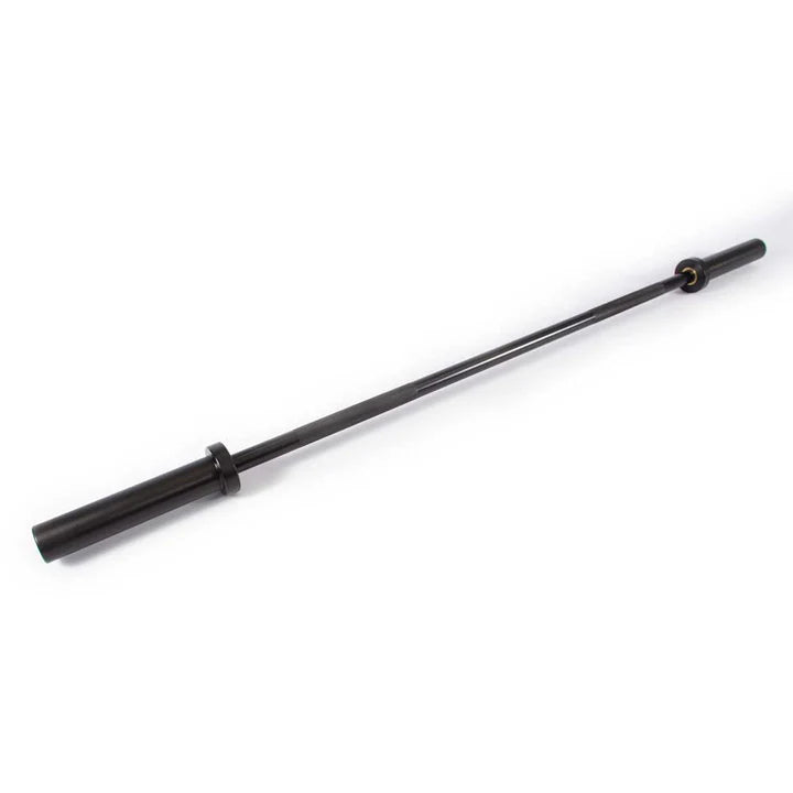 Powercore Olympic 152cm Straight Bar in sleek matte black finish displayed horizontally on a clean background