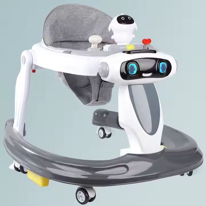 Babies-Up Folding Learning Walker Multi-Purpose Anti-Rollover With Music