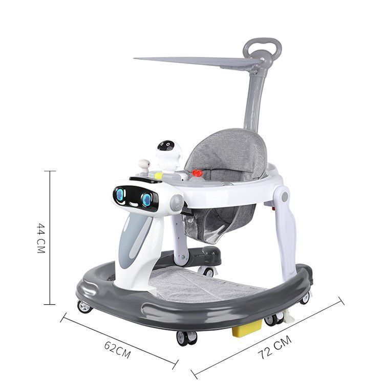 Babies-Up Folding Learning Walker Multi-Purpose Anti-Rollover With Music
