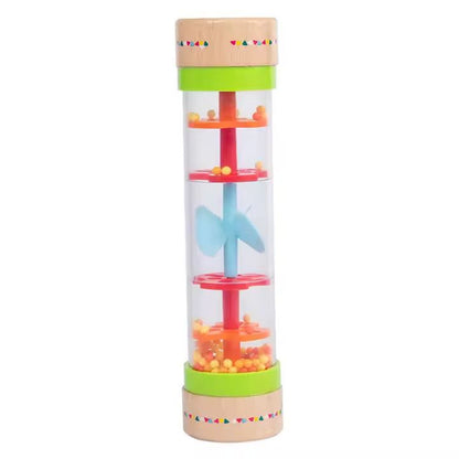 Babies-Up Montessori Rain Maker Toy, White Noise Educational With Twirl Shaker