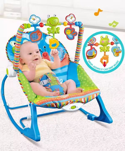 Babies-Up 2 in 1 Infant To Toddler Rocker Chair With Vibration and Bounce