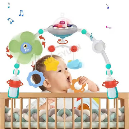 Babies-Up Musical Cot/Pram/Baby seat/Bassinet Arch Toy Mobile