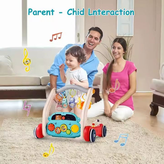 Babies-Up Two-in-One Fitness Rack Baby Playmat Gym & Walker With Piano