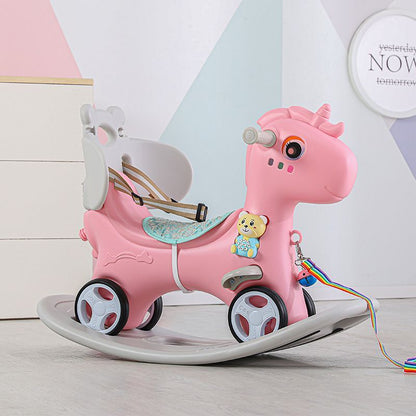 Babies-Up 6-in-1 Rocking Horse with Music Delight for Kids Age 1-2yrs