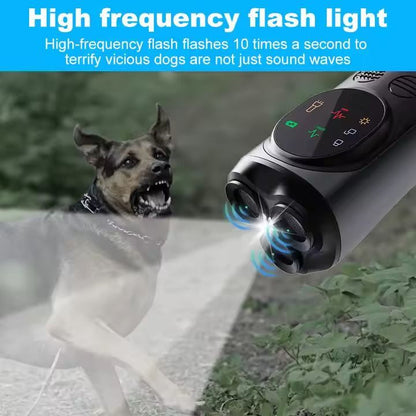 Dogs-Up Handheld Ultrasonic Anti Barking Device With Torch For Training