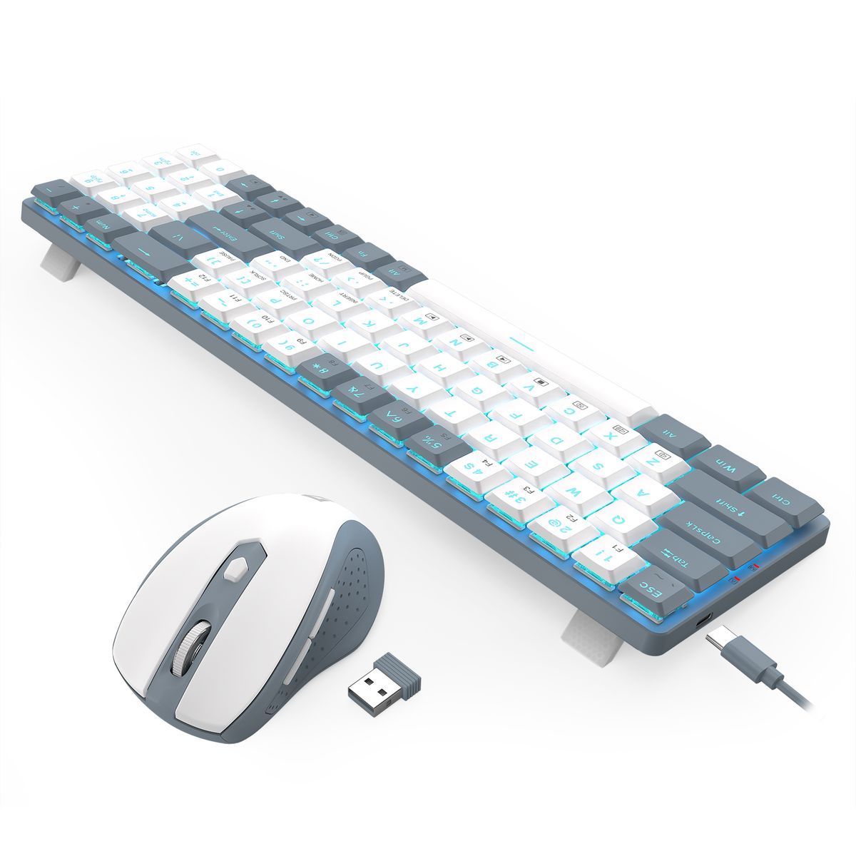 Redragon BS8772 Mechanical Wireless Keyboard & Mouse Combo