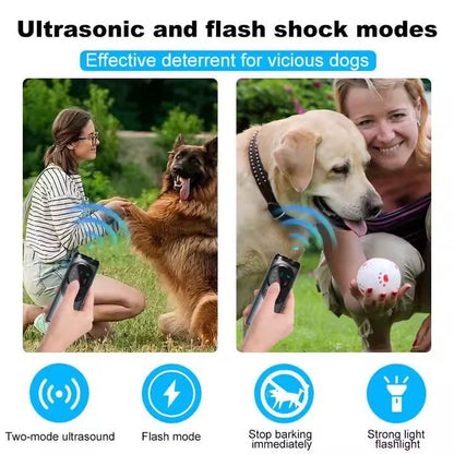 Dogs-Up Handheld Ultrasonic Anti Barking Device With Torch For Training