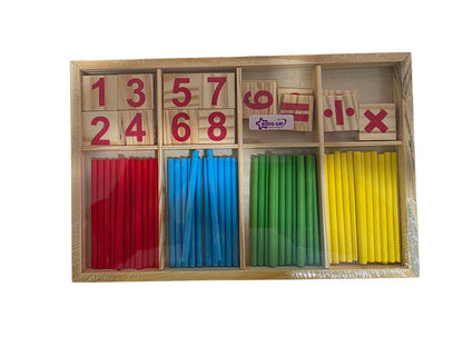 Kids-Up Mathematics Educational Wooden Toy Learning Set Counting