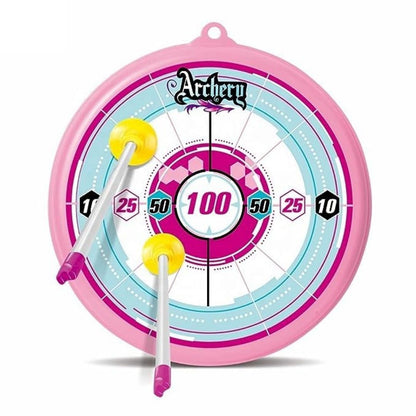 Kids-Up Pink & Blue Bow & Arrow Archery Set With Arrow Holder