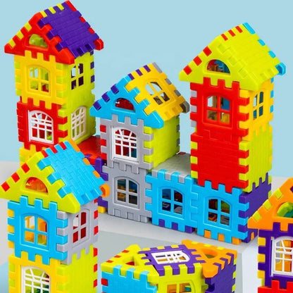 Kids-Up Building Blocks House Set DIY Blocks With Box