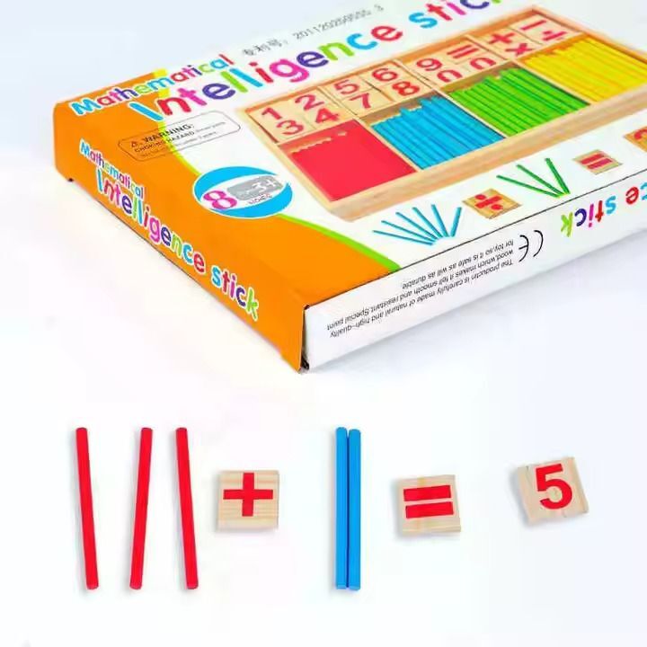 Kids-Up Mathematics Educational Wooden Toy Learning Set Counting