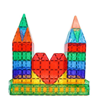 Kids-Up STEM Magnetic Tiles Large Building Toy Set - 120 Pieces