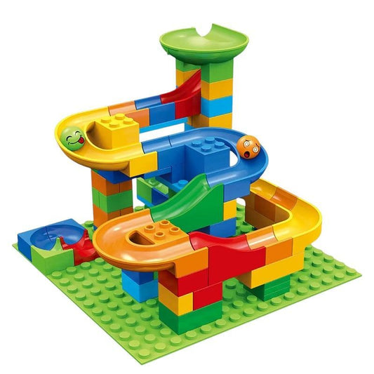 Kids-Up 84 Piece ABS Plastic Marble Run Creative Track Maze Slideway Blocks