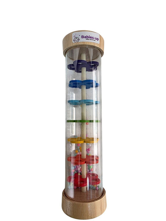 Babies-Up Wooden Rainmaker Shaker Toy Great For White Noise 20cm