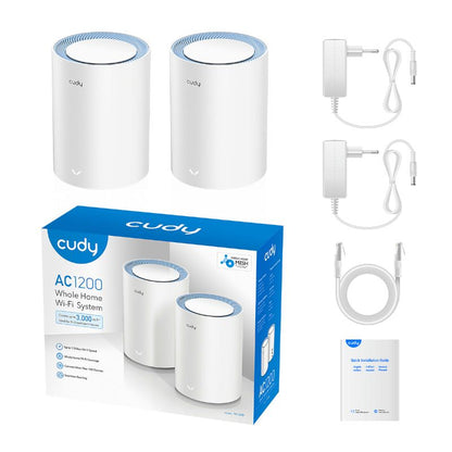 Cudy AC1200 Whole Home Mesh Wifi Router Kit 2 Pack