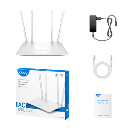 Cudy AC1200 Dual Band Smart WiFi Router – White