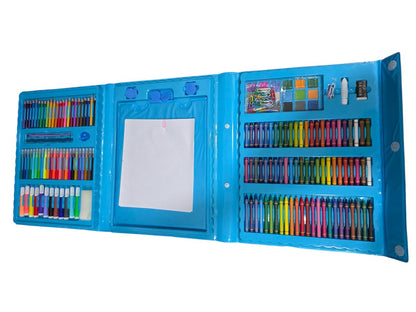Kids-Up - 208 Piece Case Art Set Pencil, Paint, Watercolor Drawing