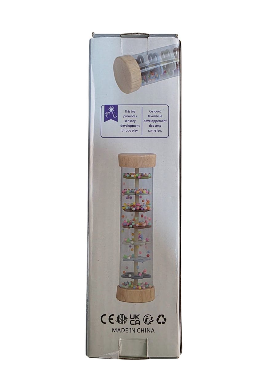Babies-Up Wooden Rainmaker Shaker Toy Great For White Noise Set 20cm and 13cm