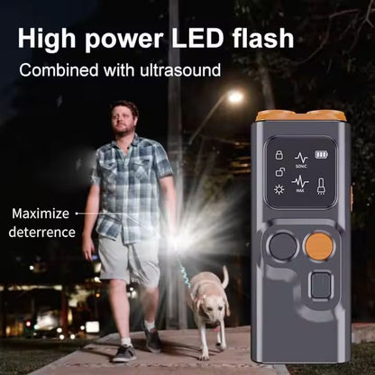 Dogs-Up Handheld Ultrasonic Anti Barking Device With Torch For Training Dogs
