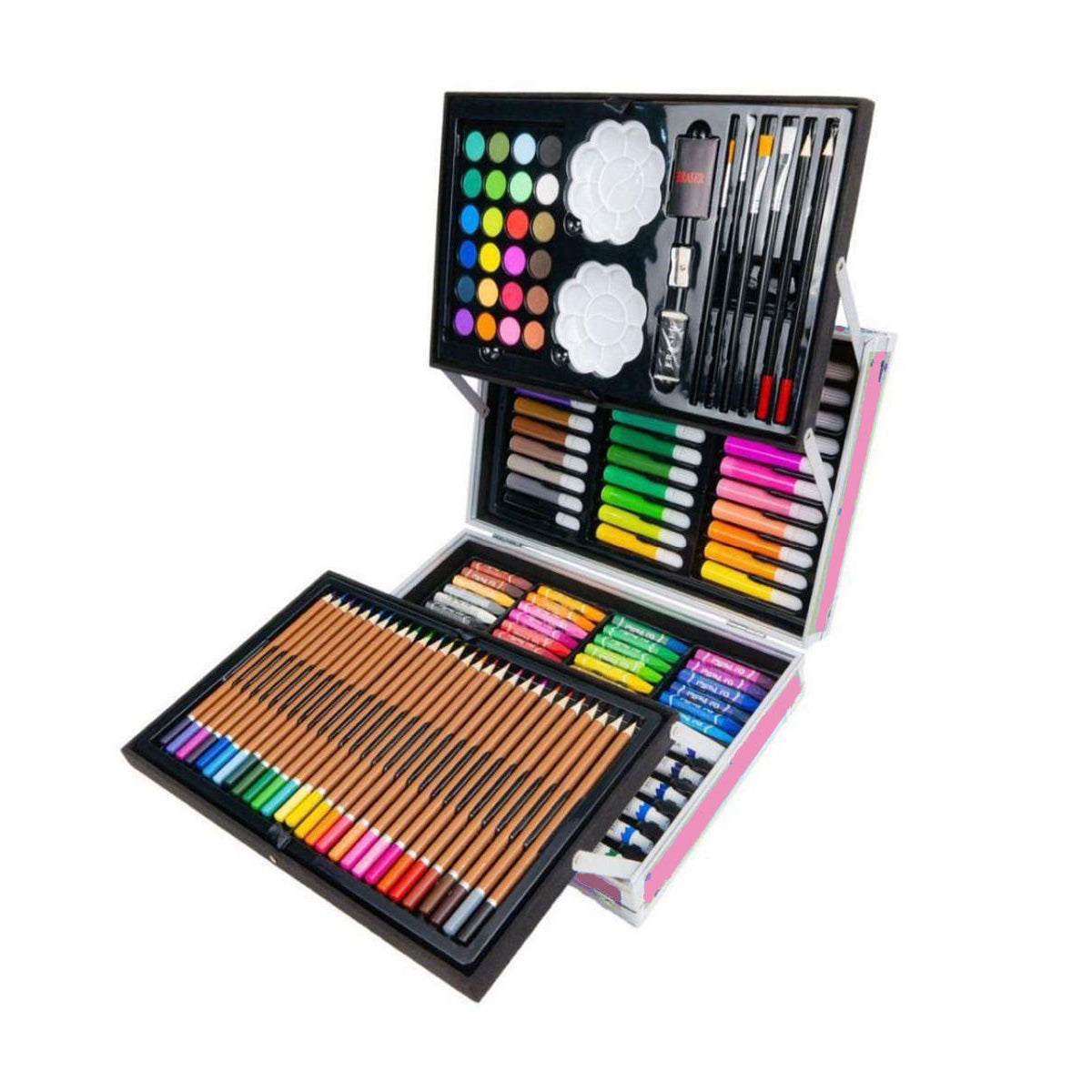 Kids-Up 150 Pcs Kids Painting & Drawing Art Set With Aluminium Case Craft Kits Art and Craft Kit