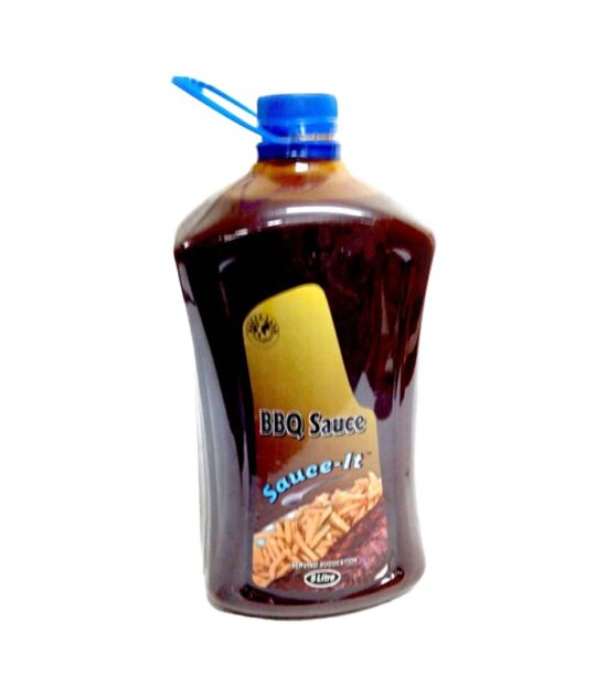 Sauce It BBQ Sauce 5L bulk catering jug with prominent product branding and ergonomic handle