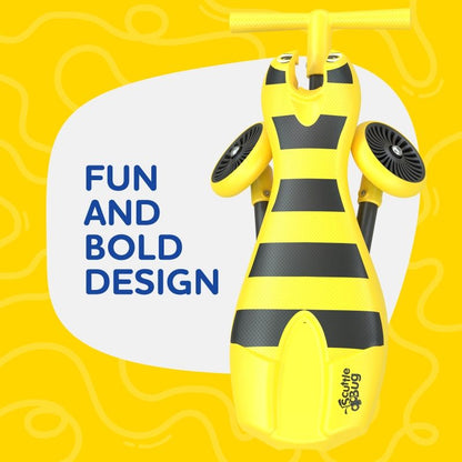 Stable, non-scratch caster wheels on the Scuttlebug Bumblebee trike