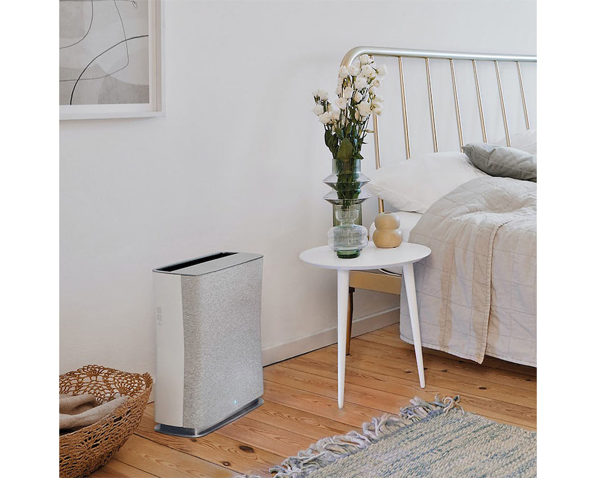 Retail packaging box for Stadler Form Roger Little HEPA Air Purifier White