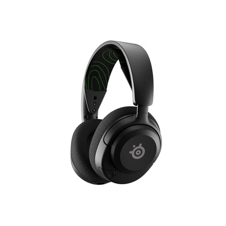 Side profile view of SteelSeries Arctis Nova 5X Xbox headset showing earcups and headband
