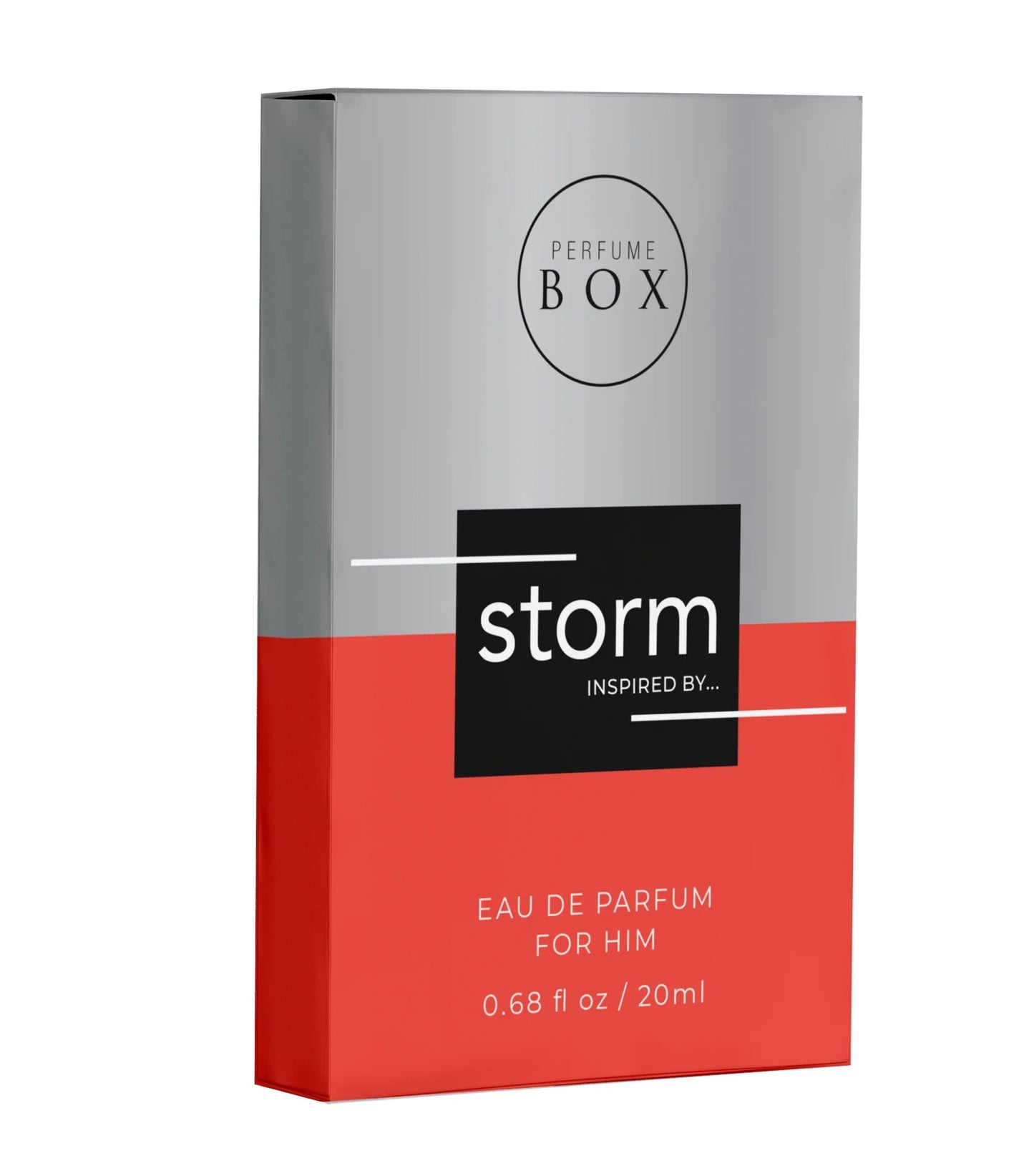 Compact 20ml travel size Perfume Box Storm cologne sitting next to car keys
