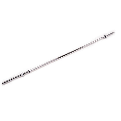 Straight Standard Bar 1.5m with included locking collars displayed horizontally on a white background