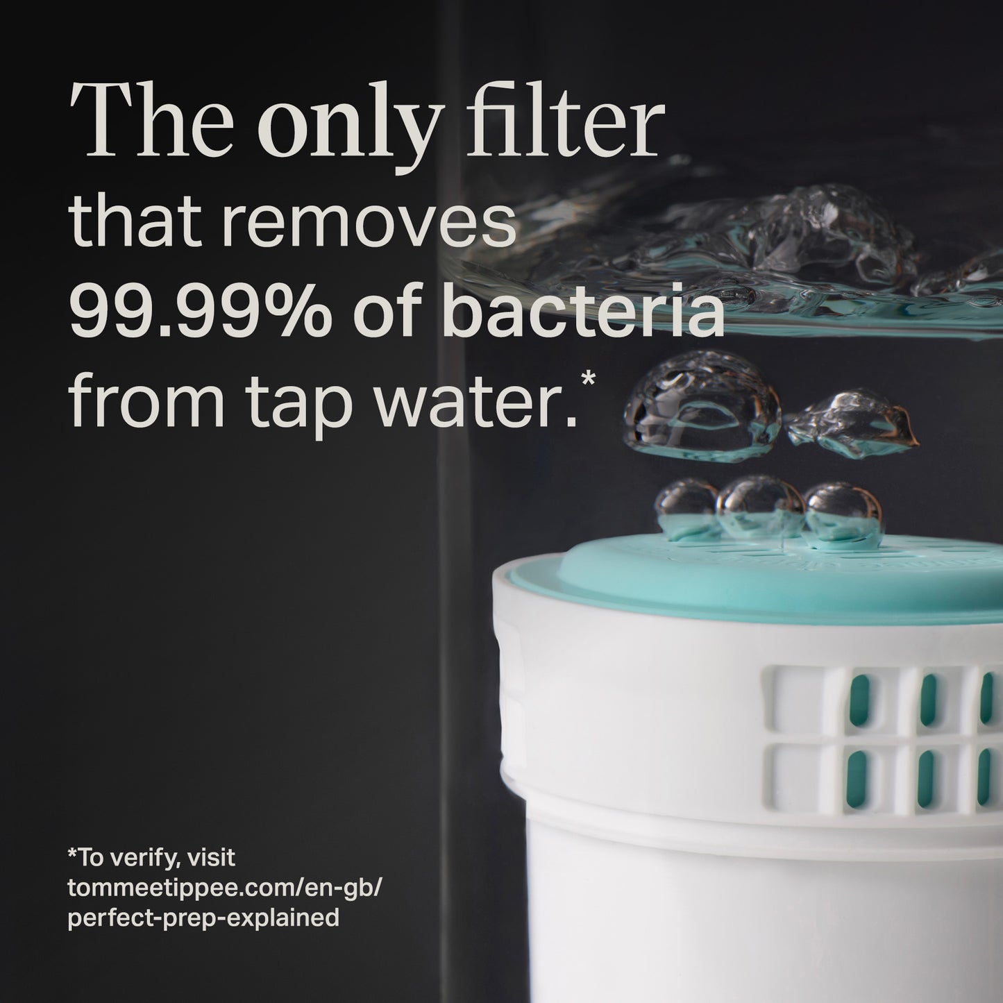How to submerge a new Tommee Tippee filter to remove food-grade carbon dust