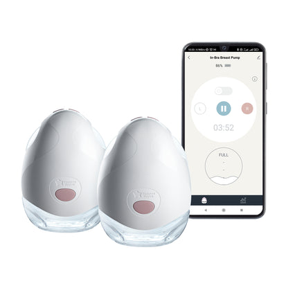 Managing two Tommee Tippee wearable pumps and tracking milk via app
