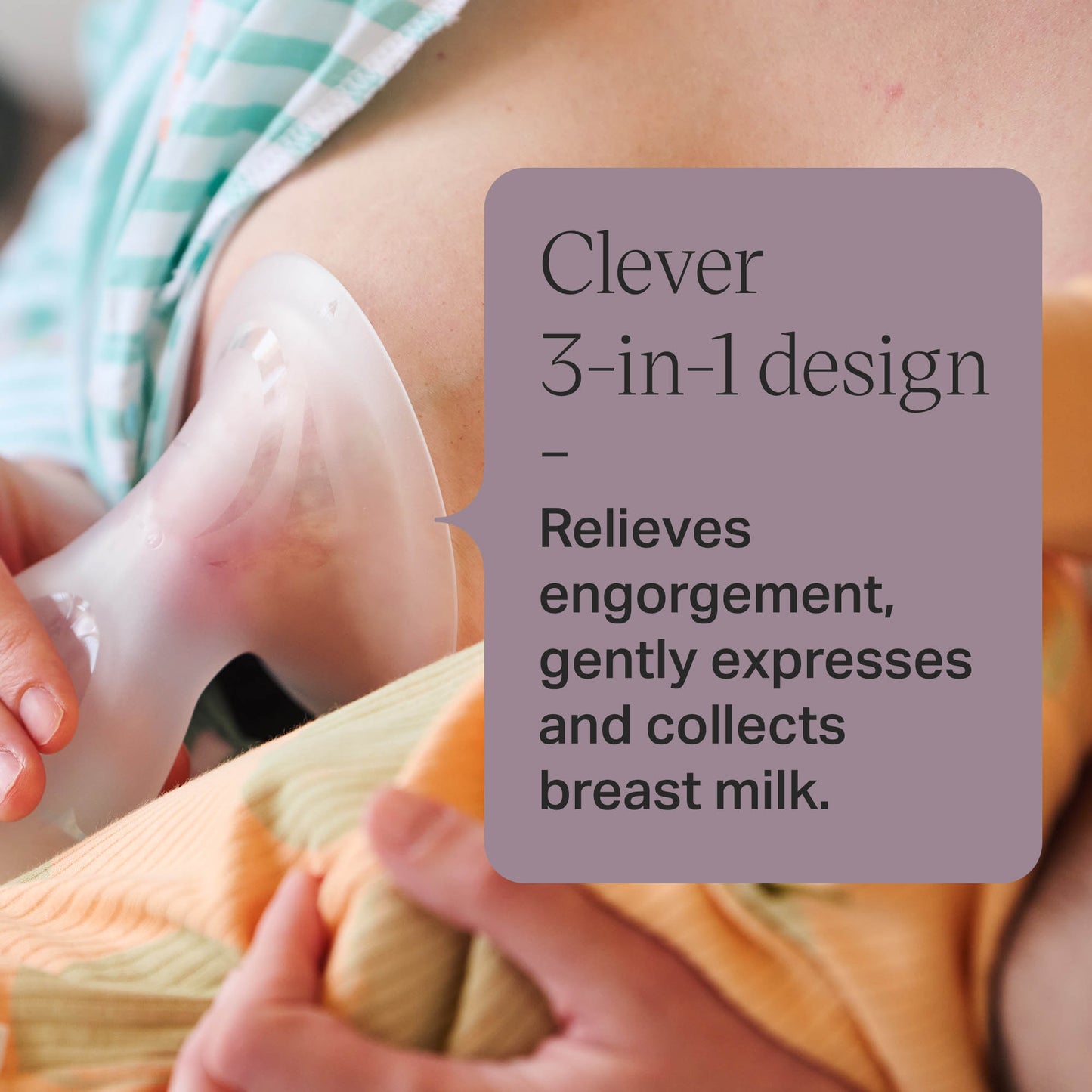 Tommee Tippee silicone breast pump kit with sterilising lid and storage pouch