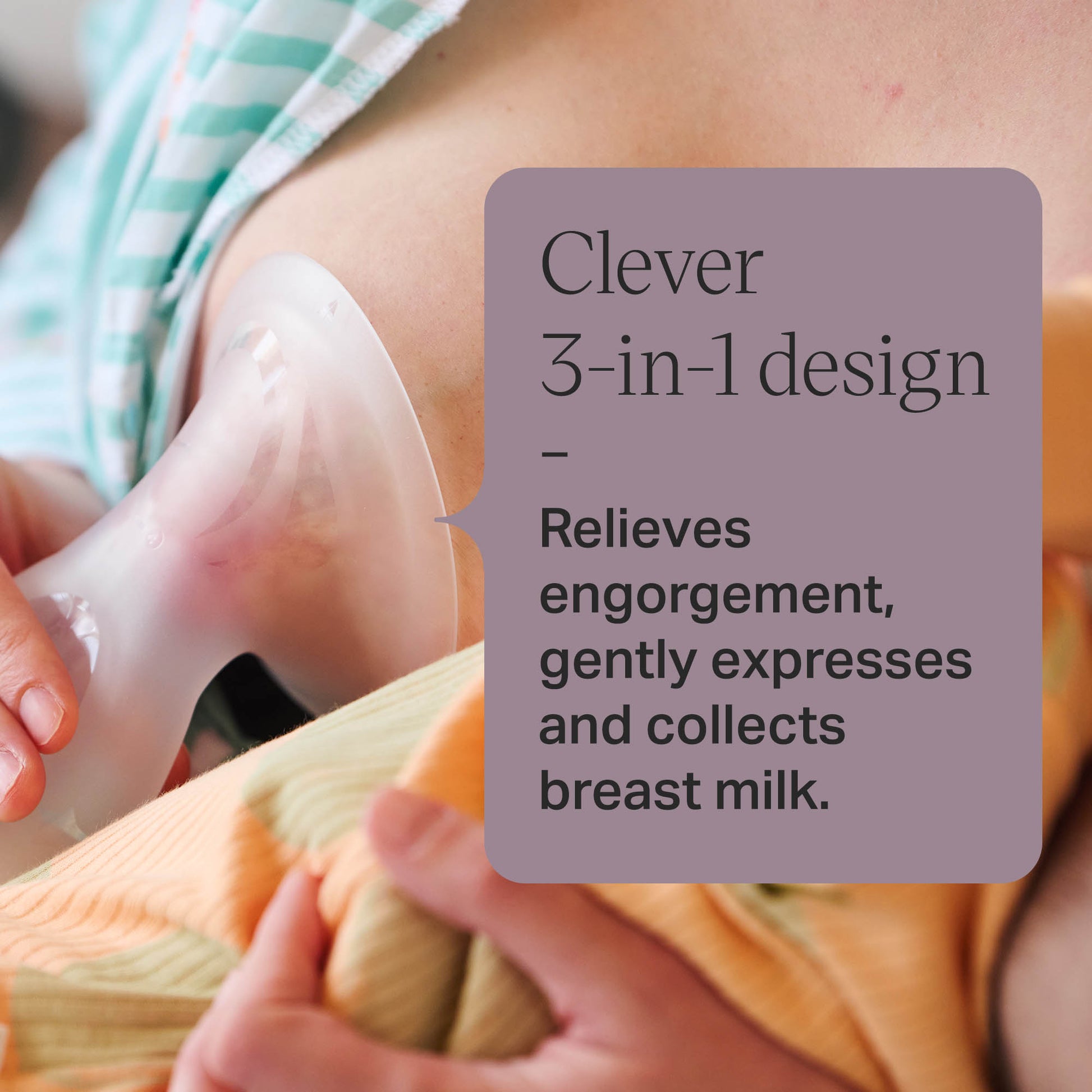 Tommee Tippee silicone breast pump kit with sterilising lid and storage pouch