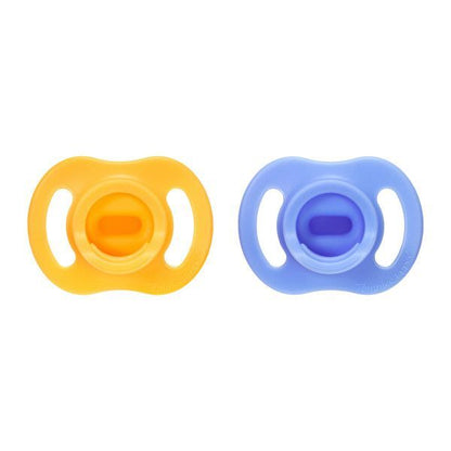 Pair of Tommee Tippee ultra-light StayPut silicone dummies for babies 6 to 18 months