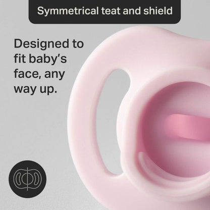 Tommee Tippee Ultra-light StayPut silicone soothers 6-18M 2 pack with steriliser case