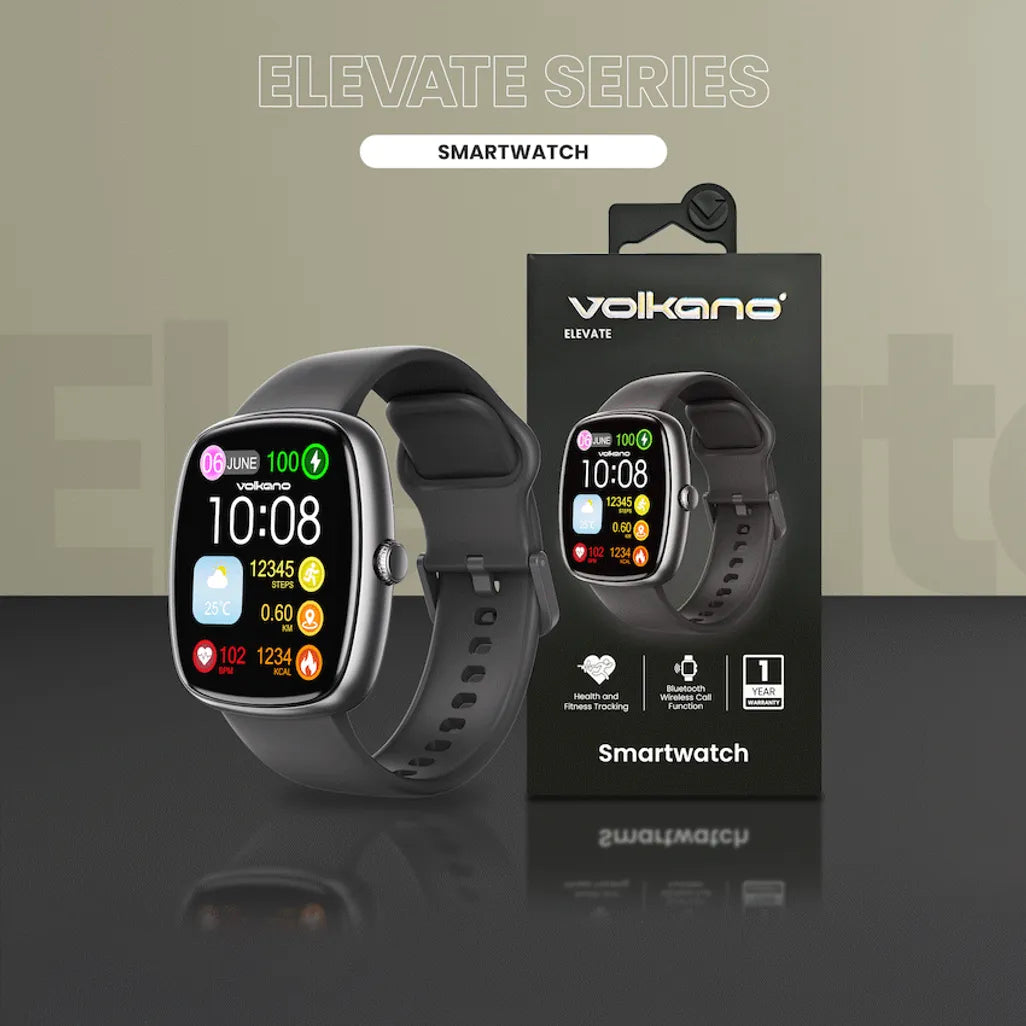 Infographic showing heart rate monitor stats and Volkano Fit app integration