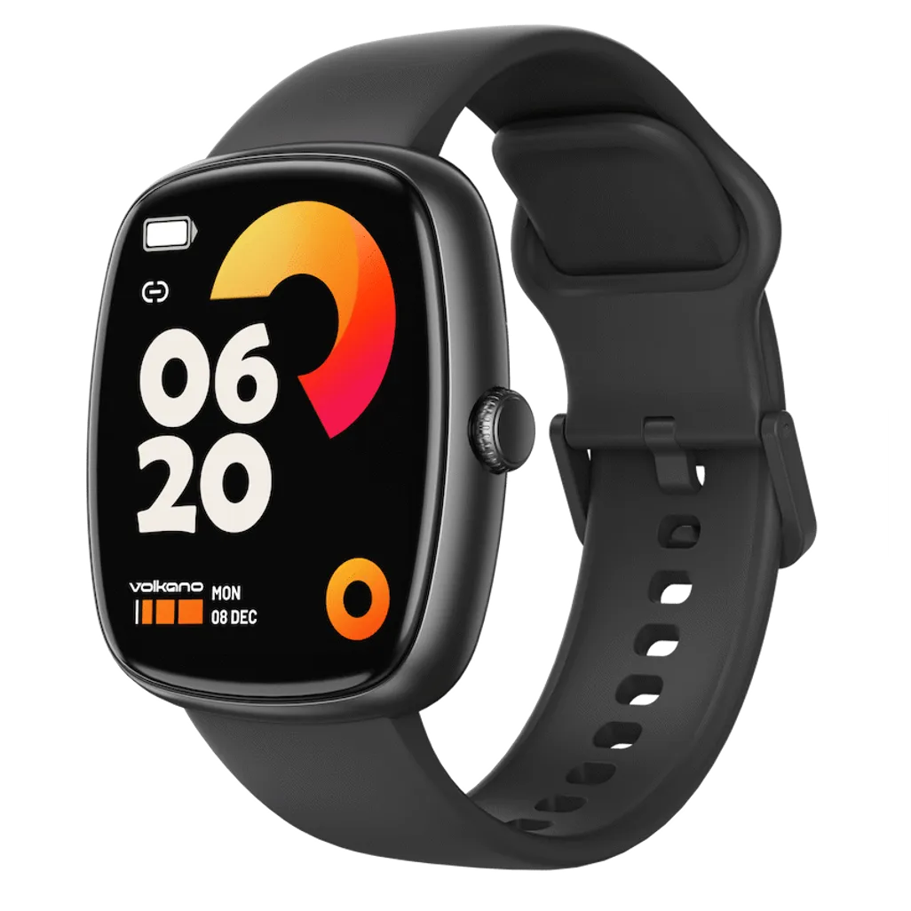 Rear view showing LC09A heart rate sensor and magnetic charging contact points