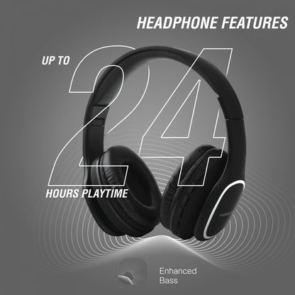 Close-up view of padded earcup cushions and 40mm speaker drivers