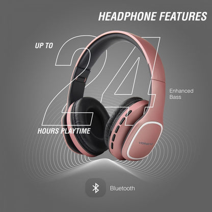 Official retail box packaging for Volkano Phonic Series Bluetooth headphones