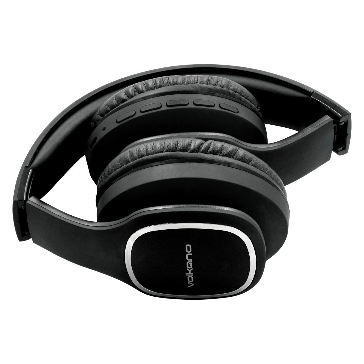 Side 45 degree angle view of Volkano Phonic Series wireless headphones