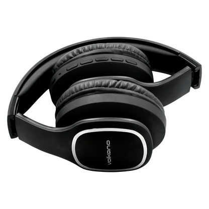 Side 45 degree angle view of Volkano Phonic Series wireless headphones