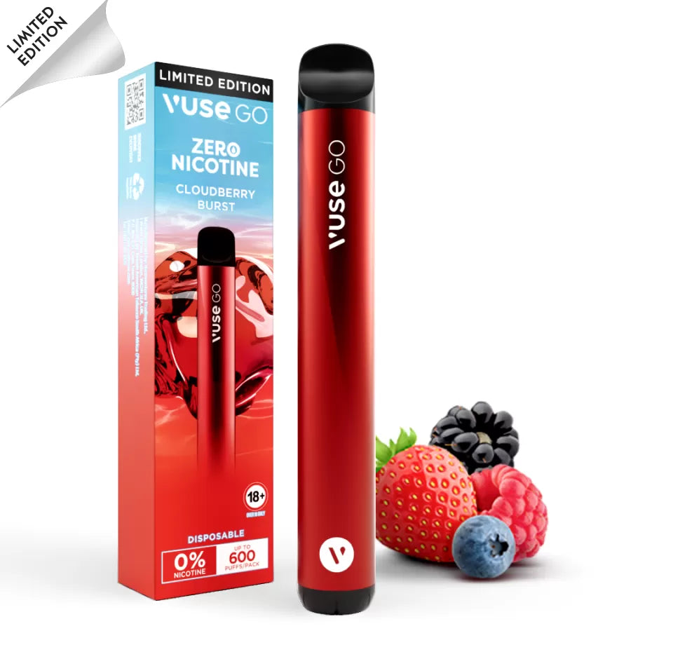 VUSE GO CLOUDBERRY BURST Disposable vape 600 Puffs Zero Nicotine