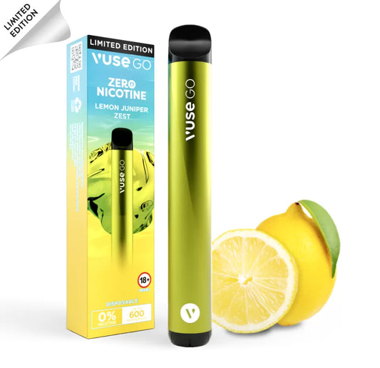 VUSE GO LEMON JUNIPER ZEST Disposable vape 600 Puffs Zero Nicotine